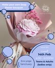 Make your own soap flower bouquet 14th Feb